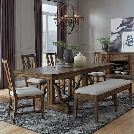 6-Piece Dining Set w/ Bench